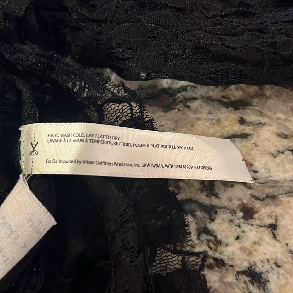 Free People Madison Top in Black Sz Medium - Picture 12 of 13